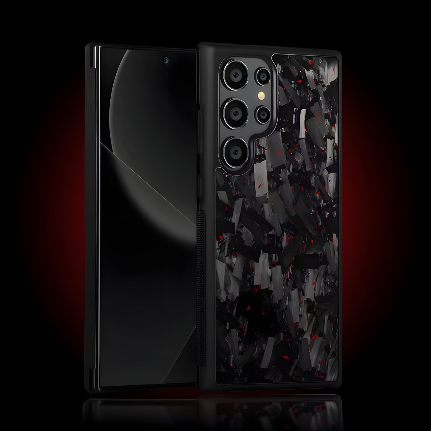 Forged Carbon Fiber Samsung Case - Forged Red