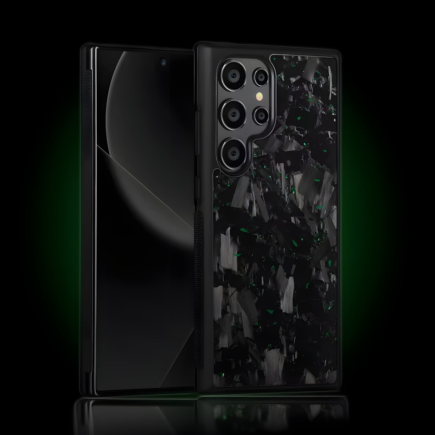 Forged Carbon Fiber Samsung Case - Forged Green