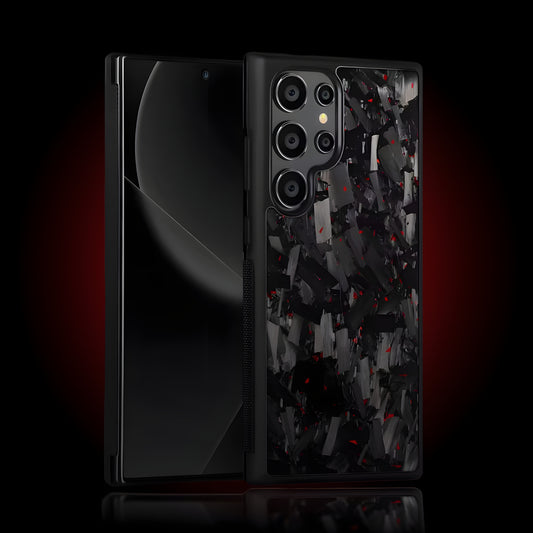 Forged Carbon Fiber Samsung Case - Forged Red